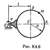 Решение К4-64 (Рисунок К4.6 условие 4 С.М. Тарг 1989 г)