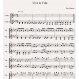 David Garrett – Viva la Vida ноты для дуэта скрипок