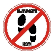 Sticker. Wipe your feet. Format .cdr