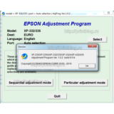 Adjustment program Epson XP-235, XP-235A, XP-332 XP-335