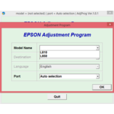 Adjustment program Epson L810, L850
