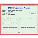 Adjustment program Epson Artisan 1430, 1430W