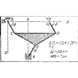 Задача К2 Вар. 25 термех из решебника Яблонский АА 1978
