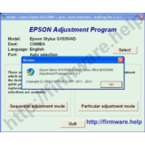 Epson SX535WD, BX535WD Adjustment Program