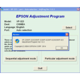 XP225, XP322, XP323, XP422, XP423 Adjustment Program