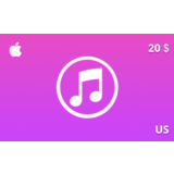Подарочная карта iTunes 20 долл. US-регион