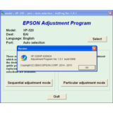 Epson XP320, XP420, XP424 Adjustment Program