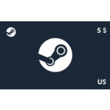 Подарочная карта Steam 5 долл. US-регион