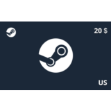 Подарочная карта Steam 20 долл. US-регион