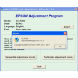 Epson Sure Color SC-P400 Adjustment Program