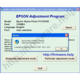 Epson PX720WD Adjustment Program