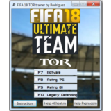 FIFA 18 TOR Чит Trainer for Ultimate Team