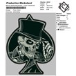 Biker´s patches - Pocker_Skull