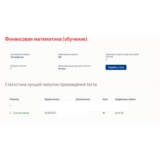 Финансовая математика.Тест Синергия