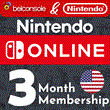 ⭐Nintendo Switch Online 3 месяцев (US)✅ [Без комиссии]