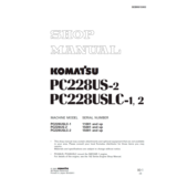 Komatsu PC228US-2, USLC-1, 2 Shop Manual