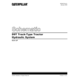 Caterpillar D9T Schematic Hydraulic System