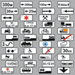 Road signs of Ukraine - Plates, Vector image