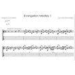 Evangelion Medley 1 - фингерстайл ноты+табы