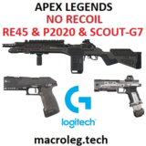Apex Legends - RE45, P2020, SCOUT - скрипты - logitech