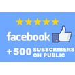 ✅👍 500 Подписчиков в паблик FACEBOOK для Бизнеса ⭐