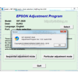 Adjustmen program Epson WF-3620, WF-3640