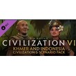 DLC Civilization VI Khmer and Indonesia Civilization