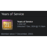 ✅ Аккаунт стим 2003 года. Выслуга 21 год. + медали  ✅