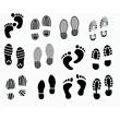 Footprint svg,cut files,silhouette clipart,vinyl files,