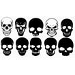 Skull svg,cut files,silhouette clipart,vinyl files,vect