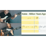 Adele - Million Years Ago guitar tabs