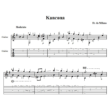 Канцона - В.Вавилов (Франческо да Милано -?)-для гитары
