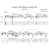 I Just Can´t Stop Loving You (Майкл Джексон)-для гитары
