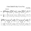 I Just Called to Say I Love You(Stevie Wonder) - guitar