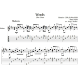 Words  (Bee Gees) для гитары