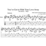 You´ve Got To Hide Your Love Away (The Beatles) гитара