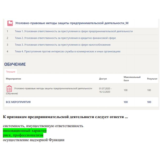 Уголовно-правовые методы защиты ОТВЕТЫ Тест Синергия
