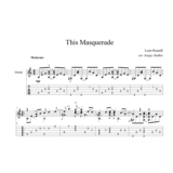 This Masquerade -  для гитары