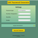 SAV Password Generator