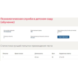 Психологическая служба в детском саду тест Синергия