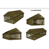 Проект каркасного ангара 14000х6000мм