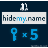 VPN HideMy.name ✅ 5 ключей по 24 часа каждый