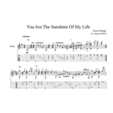 You Are The Sunshine Of My Life(Стиви Уандер)для гитары