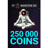Промокод 250K, купон Ytmonster.ru на 250000 coin