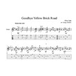 Goodbye Yellow Brick Road (Элтон Джон) для гитары