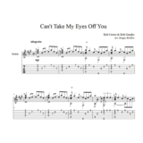 Can't Take My Eyes Off You (Фрэнки Вэлли) на гитаре