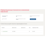 Информационные технологии в экономике.Тест Синергия
