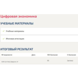 Цифровая экономика ответы Синергия (Итоговый тест)