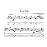 Sleep Walk (Santo & Johnny) для гитары