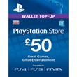 Playstation Network PSN £50 (UK) - без комиссии
